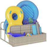  Plovak za bazen za odlaganje svijetlosivi 110x100x57 cm poli ratan | shoptok.hr