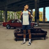 GymBeam athletic society boxy t-shirt cream 112237 Cene