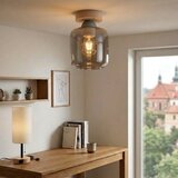Brilagi LED stropno svetlo R GLASS 1xE27/60W/230V prečnik 14 cm hrast/dimno siva | Eponuda.com
