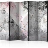 Artgeist PARAVAN 225/172/3 cm siva, svetlo roza | Shoptok.si