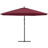  Konzolni suncobran s aluminijskom šipkom 350 cm bordo | shoptok.hr