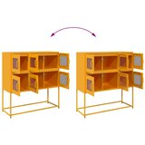  Komoda boja senfa 100,5x39x107 cm hladno valjani čelik | shoptok.hr