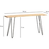 MID.YOU pisalna miza akazie, pravi les, 150x36cm | Shoptok.si