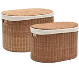 Kave Home Košare u setu 2 kom od ratana 50x36x32 cm Indali – | shoptok.hr