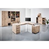 Voleo PISARNIŠKI REGAL 79,7/210,4/39,5 cm barve hrasta | Shoptok.si