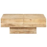 Furnova Klubska mizica 80x80x28 cm trden mangov les, (21914801) | Shoptok.si
