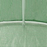  Plastenik s čeličnim okvirom zeleni 48 m² 8 x 6 x 2,85 m | shoptok.hr