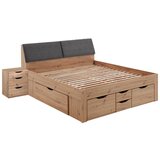 Mömax Postelja Maxi, S Predali, Hrast, 180x200 | Shoptok.si