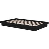  Za krevet od masivnog drva crni 120 x 200 cm | shoptok.hr