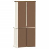  Visoka komoda VIGO bijela 80 x 40 x 176 cm od masivne borovine | shoptok.hr
