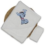  Set za kupanje Peškir sa rukavicom za bebe 123501, Beli Cene