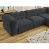 Bobochic Paris Tamno siva kutna garnitura od bouclé tkanine (s desnim kutom) Zephyr – | shoptok.hr