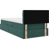  Postelja s shranjevanjem Temno zelena 90 x 200 cm Žamet, (5000101023) | Shoptok.si