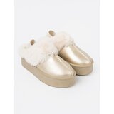 Shelvt Golden boots a'la snow boots with white fur | Shoptok.si