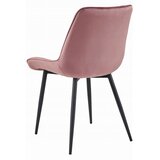  BERA stolica - tamno ružičasti baršun / crne noge x 3 | shoptok.hr