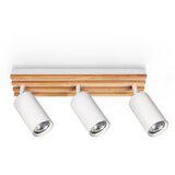  Brilagi - Stropno spot svetlo SELE WOOD 3xGU10/30W/230V bela/drvo | Eponuda.com