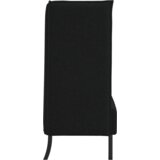 vidaXL kotna sedežna garnitura črna 109x56x121 cm tkanina | Shoptok.si