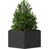  Vrtna sadilica crna šesterokutna 104 x 90 x 45 cm čelična | shoptok.hr