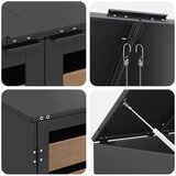  Skladištenje kanti za 3 kante Antracit 340 x 77.5 x 115.5 cm | shoptok.hr