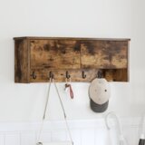 vidaXL Nadwyčajna obešalnik za plašče Dimljeni hrast 80 x 20 x 30 cm | Shoptok.si