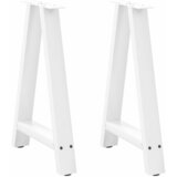  Noge za blagovaonski stol A-oblika 2 kom Bijele 50 x (72-73) cm Čelik | Eponuda.com
