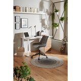 Hom`in pisalna miza leseni material bela, barve hrasta | Shoptok.si