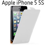  Preklopni etui / ovitek / zaščita za Apple iPhone SE / iPhone 5S / iPhone 5 - beli Cene