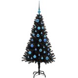  Božićno drvce Crna 150 cm PVC | shoptok.hr