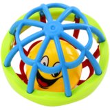Lean Toys Senzorična žoga za dojenčke z ropotuljico (0+) | Shoptok.si