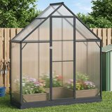 vidaXL Rastlinjak v vrtu z vrati Antracit 183,5 x 63,5 x 207 cm, (5000287526) | Shoptok.si