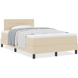  Krevet s čeličnom podlogom i madracem bež 120x200 cm tkanina | shoptok.hr