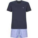 Emporio Armani Pižame &amp; Spalne srajce SHORT PYJAMA SET AF18543 Modra cene