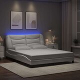  Okvir kreveta s LED svjetlima bijeli 160x200 cm od umjetne kože | shoptok.hr