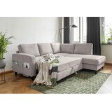 MID.YOU KOTNA SEDEŽNA GARNITURA, struktura sivobela | Shoptok.si