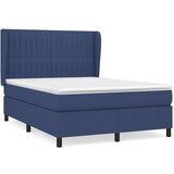  Box spring postelja z vzmetnico modra 140x200 cm blago, (20896316) | Shoptok.si
