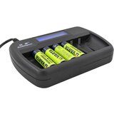 OXE Punjač za 6 AA / AAA baterija, sa zaslonom i 8 Varta 56706 R6 2100mAh NIMH basic baterija za punjenje | shoptok.hr