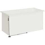  Vrtna posuda za sadnju s LED svjetlom 2 kom. Bijela - Bijela 50 x 100 x 48 cm 2 | shoptok.hr