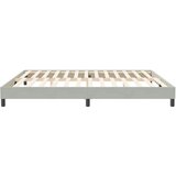 Okvir kreveta bez madraca svijetlo sivi 200x220 cm baršun | Eponuda.com