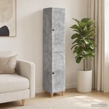  Set ormara 2 pcs Betonska siva Konstruirano drvo Slike