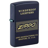 Zippo upaljač Logo Navy Matte