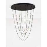 Nova Luce Mat crna LED viseća svjetiljka aluminijska s mogućnosti zatamnjivanja sa sjenilom od akrilnog stakla ø 84 cm Alcinoe – | shoptok.hr