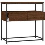  Konzolni stol smeđa boja hrasta 75x40x75 cm konstruirano drvo | shoptok.hr