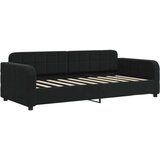 vidaXL Izvlečna dnevna postelja s predali črna 90x190 cm žam | Shoptok.si