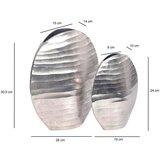 Livetastic Set Dekorativnih Vaz Silver, 2 Kos | Shoptok.si
