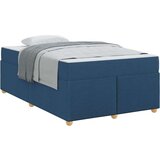  Konstrukcija postelje z vzmetnico Modra 120 x 200 cm blago, (5000126018) | Shoptok.si