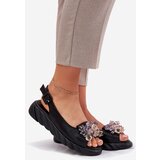 ARTIKER Ladies leather sandals with crystals | ePonuda.com