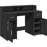vidaXL Radni stol s LED svjetlima crni 120x55x91 cm konstruirano drvo | shoptok.hr