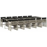  13-dijelni vrtni blagovaonski set s jastucima svijetlosivi | shoptok.hr
