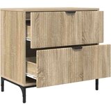 vidaXL Noćni ormarić sonoma hrast 63.5 x 36 x 61 cm Konstruirano drvo | shoptok.hr