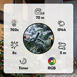 Brilagi LED božićna girlanda za spoljašnju upotrebu 700xLED/8 funkcija 75 m IP44 višebojna | Eponuda.com